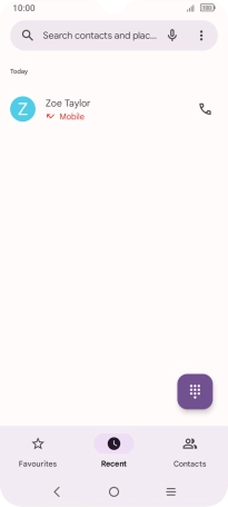 Press the required number.