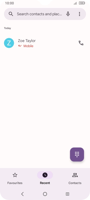 Press the required number.