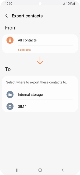 Press the name of the SIM.