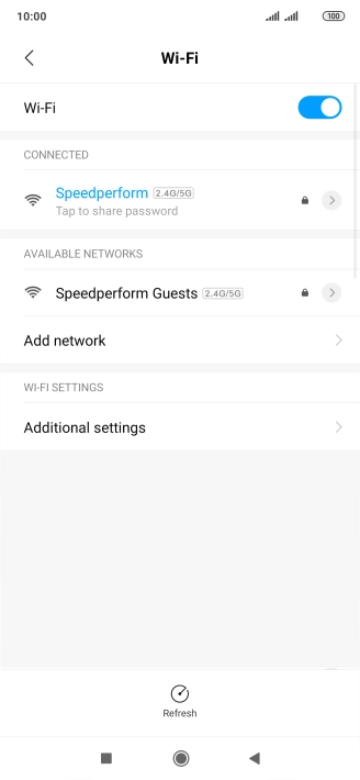 Press the Home key to return to the home screen.