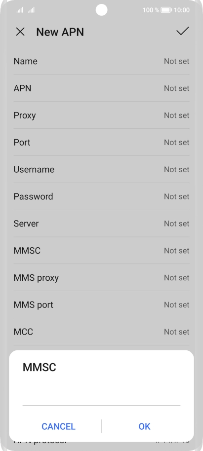 Key in http://mms.vodafone.co.uk/servlets/mms and press OK.