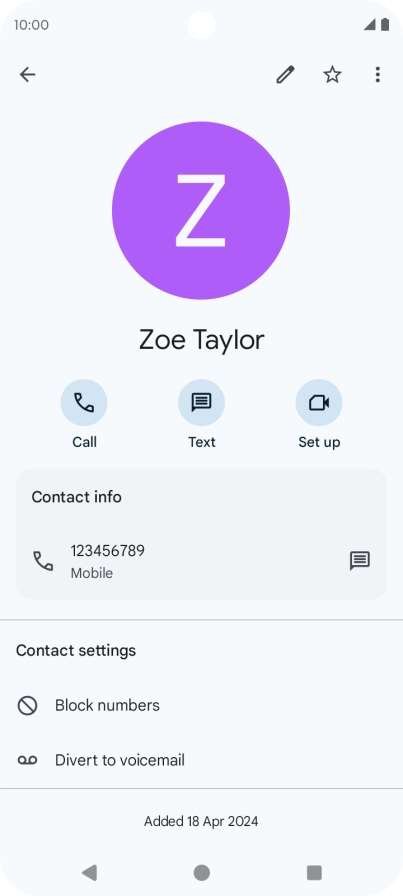 Press the Home key to return to the home screen.