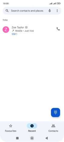 Press and hold the required phone number.