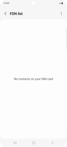 Press the menu icon.