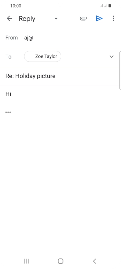 Press the send icon.