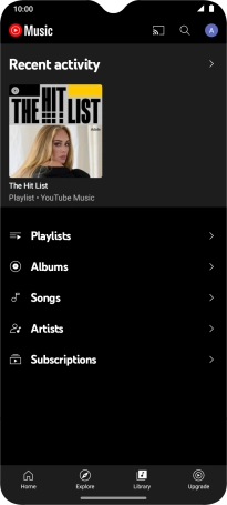 Press the required category and go to the required audio file.