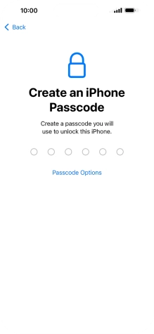 Press Passcode Options. Press Passcode Options.