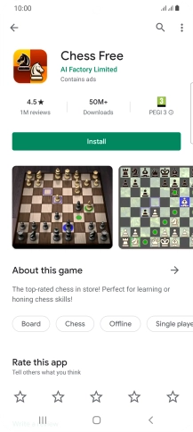 Press Install and follow the instructions on the screen to install the app.