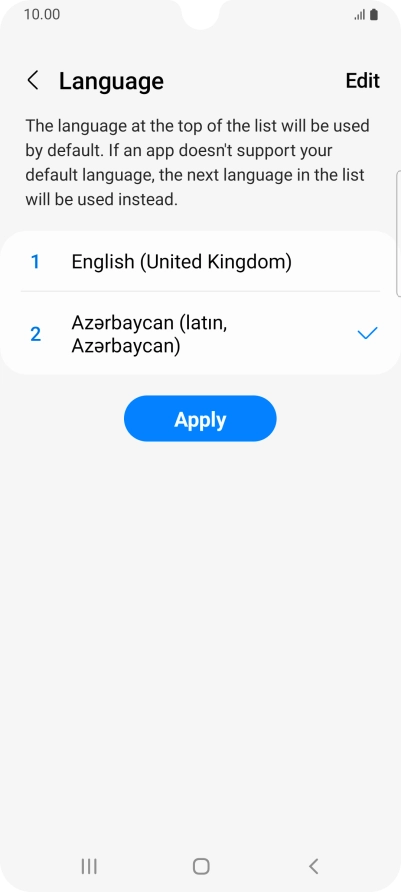 Press Apply. Press Apply.