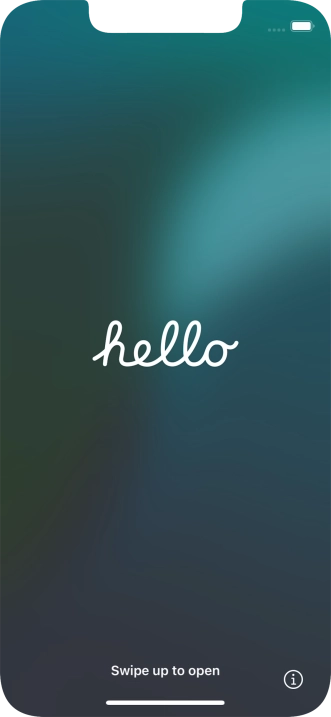 Slide your finger upwards starting from the bottom of the screen.