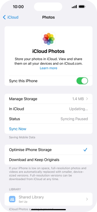 Press the indicator next to Press the indicator next to