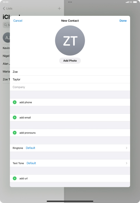 Press add phone. Press add phone.