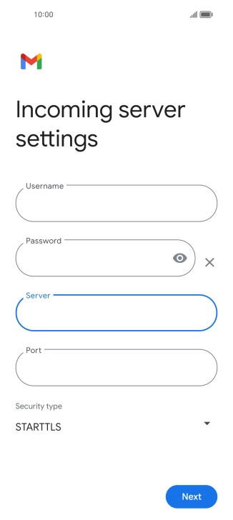 Press the field below 