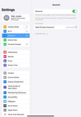 Slide your finger upwards starting from the bottom of the screen to return to the home screen.