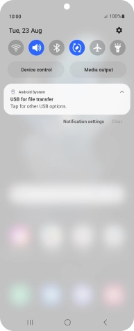 Press Tap for other USB options.. Press Tap for other USB options..
