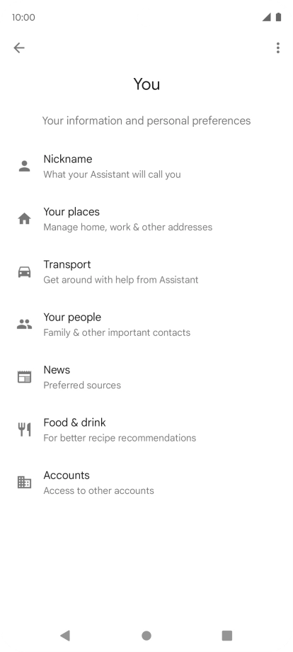 Press the Home key to return to the home screen.