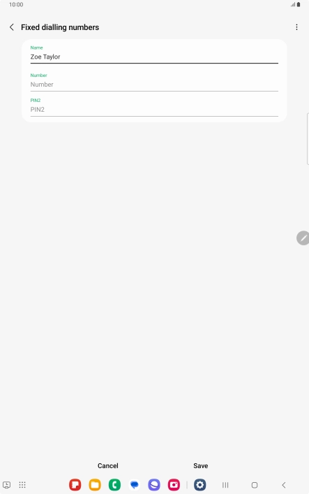 Press Number and key in the required phone number.