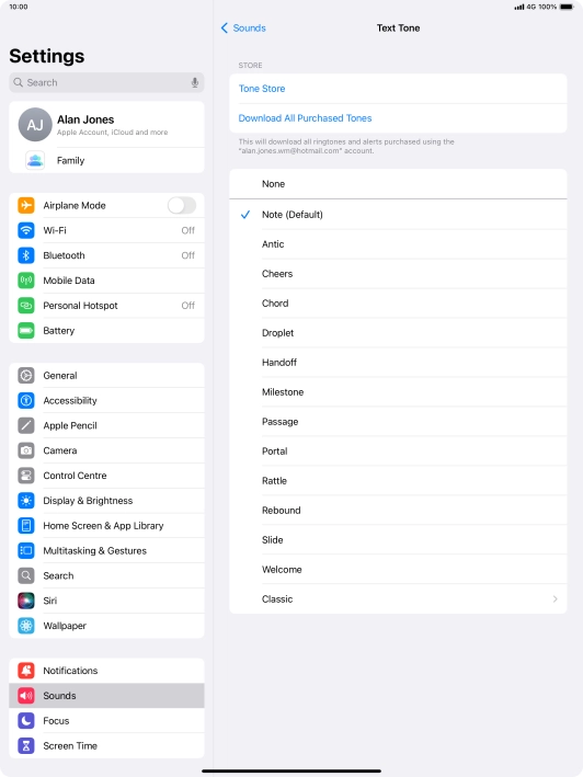 Press the required message tones to hear them.