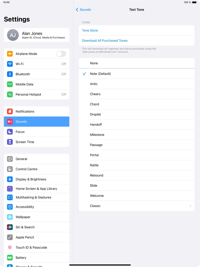 Press the required message tones to hear them.