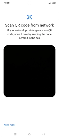 Place the QR code you've received inside the phone camera frame to scan the code. If you’ve deleted your eSIM, you can re-add it using your existing QR code. If you’re having problems, see our FAQ.