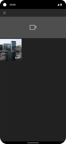 Press the required video clip.