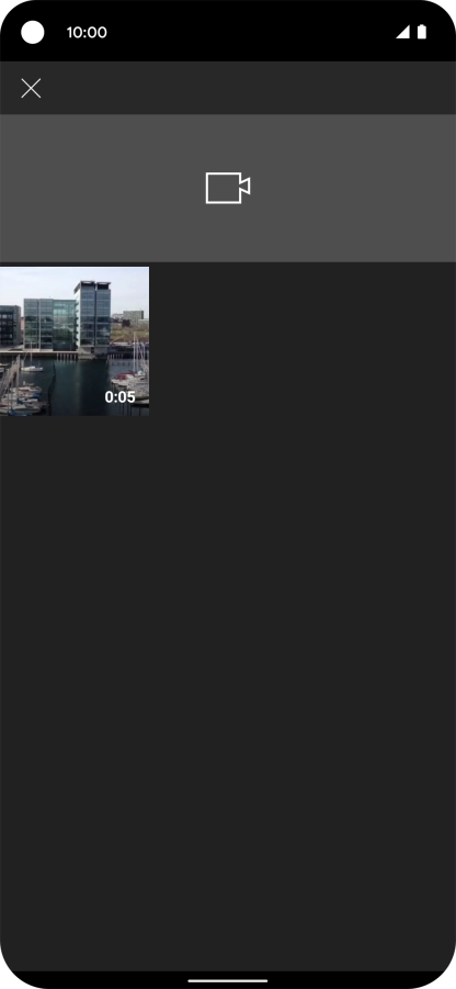 Press the required video clip.