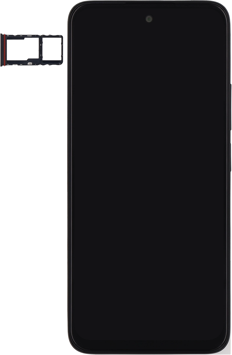 Turn your SIM so the angled corner of the SIM matches the angled corner of the SIM holder and place your SIM in the SIM holder.