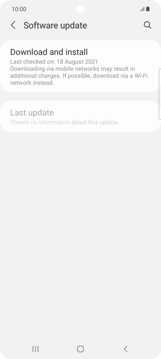 Press Download and install. If a new software version is available, it's displayed. Follow the instructions on the screen to update the phone software. Press Download and install. If a new software version is available, it's displayed. Follow the instructions on the screen to update the phone software.