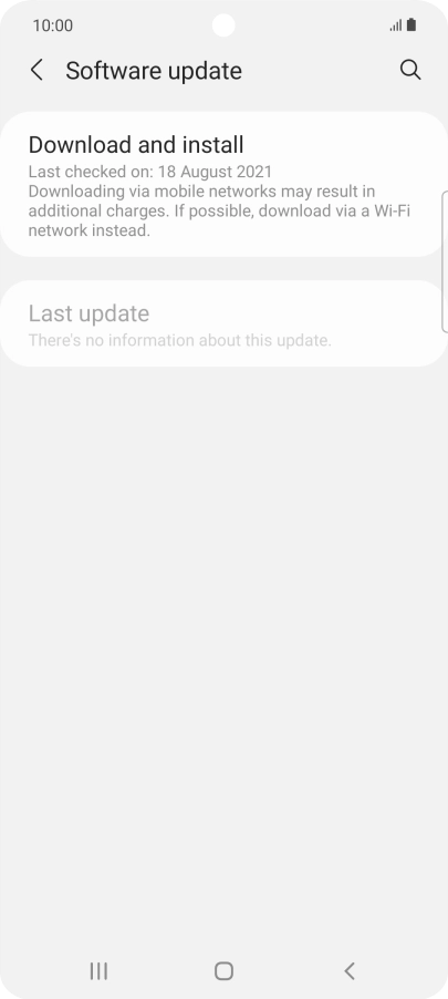 Press Download and install. If a new software version is available, it's displayed. Follow the instructions on the screen to update the phone software. Press Download and install. If a new software version is available, it's displayed. Follow the instructions on the screen to update the phone software.