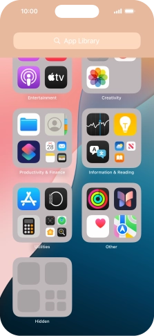 The app is now placed in the Hidden folder in the App Library.