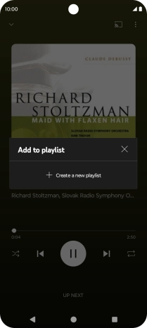 Press Create a new playlist.