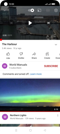 Press the Home key to return to the home screen.