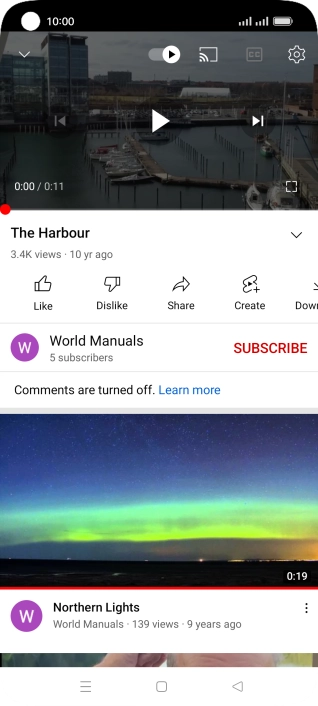 Press the Home key to return to the home screen.