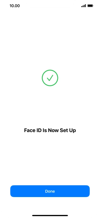 Press Done. If you haven't previously selected a phone lock code, key in a code of your own choice twice. Press Done. If you haven't previously selected a phone lock code, key in a code of your own choice twice.