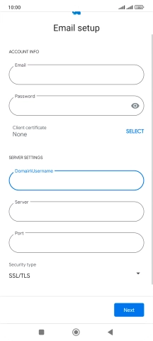 Press the field below 