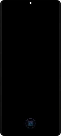 Place your finger on the fingerprint sensor to unlock your phone.