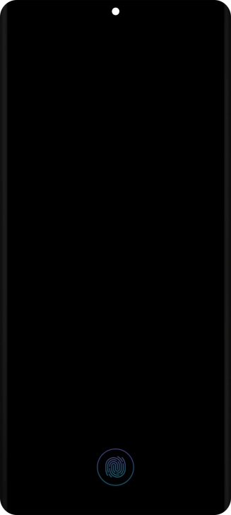 Place your finger on the fingerprint sensor to unlock your phone.