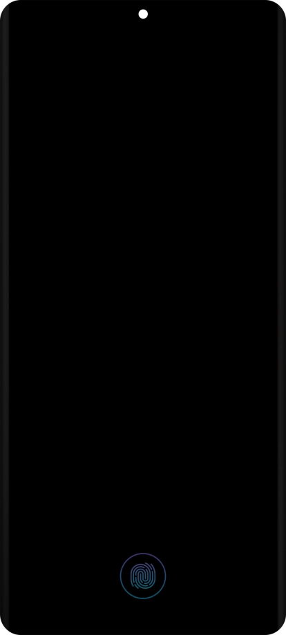 Place your finger on the fingerprint sensor to unlock your phone.