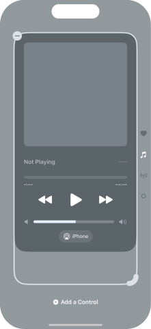 Press the remove icon on the required Control Centre page to remove it from Control Centre.