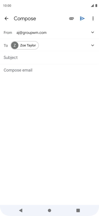 Press Subject and key in a subject. Press Subject and key in a subject.