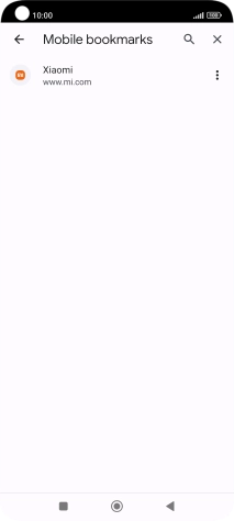 Press the required bookmark. Press the required bookmark.