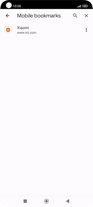 Press the required bookmark. Press the required bookmark.