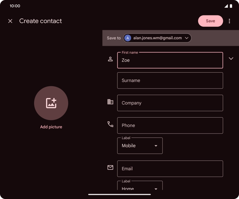 Press Surname and key in the required last name.