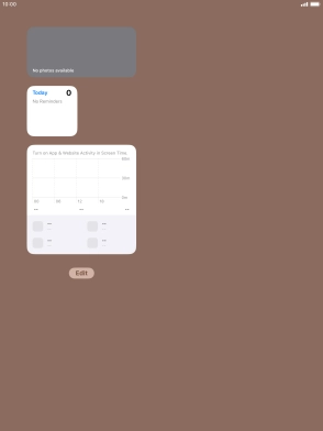 Press and hold the required Widget Stack.
