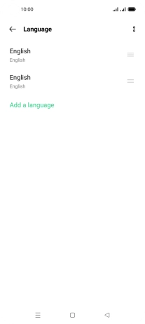 To select the new language as the default language, press the move icon next to the required language and drag it to the top of the list.