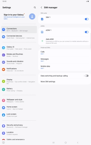 Press the indicator next to the required price plan to turn use of the price plan on or off.