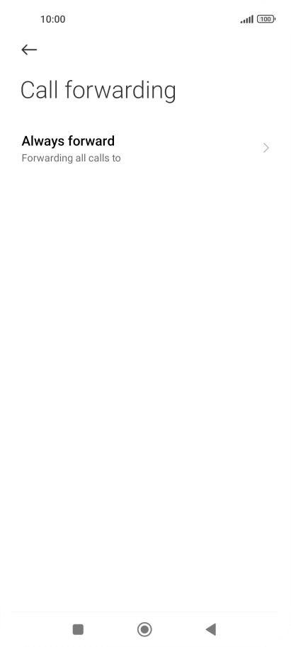 Press the required divert type.