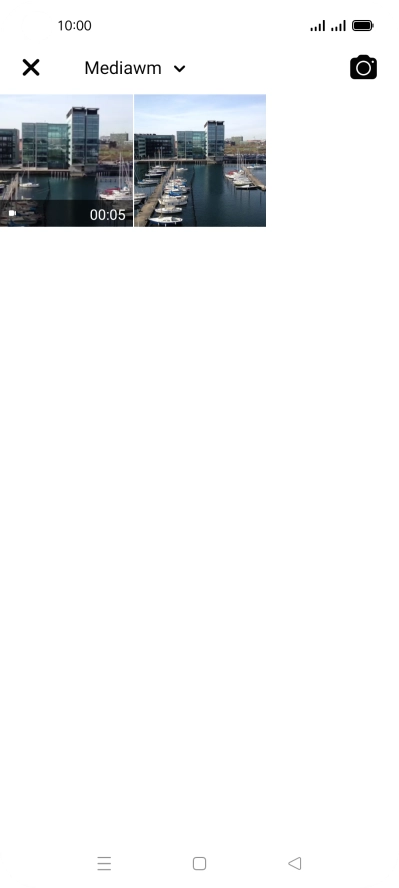 Press the required picture or video clip.