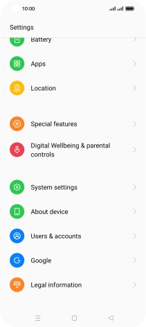 Press Users & accounts.