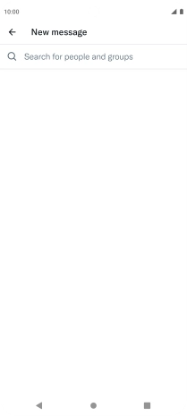 Press the search field.